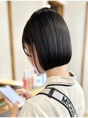 小顔タッセルボブ×美髪[ぱつっとボブ/縮毛矯正/横浜韓国]