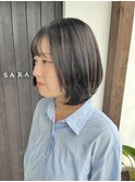 【SARAJU 西宮北口店】シンプルボブ風ショートミディ