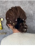 ヘアセット/ヘアアレンジ/アップ/ハーフアップ/ミディアム/ボブ