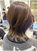 襟足インナーカラー・大人ウルフ