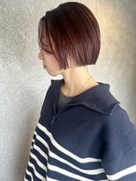 サニーサイドサロン(SUNNY SIDE SALON)&nbsp;ミニボブ/ボルドー／赤/たまプラーザ