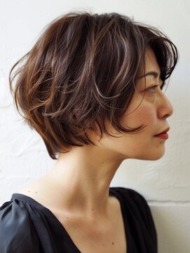 アルトリスト(Altruist Aging×HAIR&SPA) ☆イメチェンピンクベージュアンブレラカラー前髪クールショート