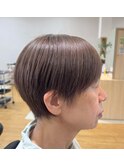 白髪活かしハイライト ブラウンベージュ