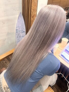 リリー シブヤ(Lilly shibuya) 【Lilly渋谷】#ミルクティーグレージュ#髪質改善#ブリーチ#学割
