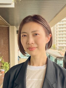 フィルム(FiLMs) ショートボブ/ブラウンベージュ/ブリーチなしカラー