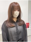 イルミナカラーで作る透明感ピンクベージュ