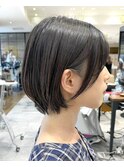 *岩田莉奈*うる艶カラー30代40代50代丸みショートひし形新宿