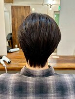 ファルベ(Farbe) ・スパイキーショートブルーブラックフェザーパーマサーフカール