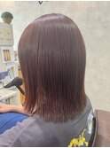 ハイダメージ縮毛矯正 髪質改善 レッドベージュ