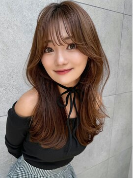 ロンド アンブル 四条烏丸(Lond ambre) 平野実花/くびれ/レイヤーカット/髪質改善/ブラウン/カラー