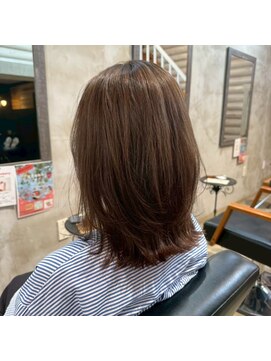 クレエ ヘアー デザイン(creer hair design) くびれハッシュカットレイヤーミディアム×ココアブラウン