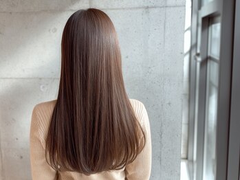 アミ 調布(amie)の写真/[カット+縮毛矯正+Tr￥13000～]クセやうねり対策◎ダメージが気になる人でも安心の酸性ストレートもご用意*