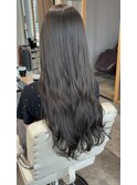 〈天六美容室〉 ブリーチなしダブルカラー　透明感グレージュ
