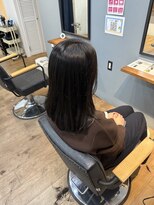 レアレア ヘアアンドライフ(LeaLea)&nbsp;着物ヘア/ダークアッシュ/ミディアムレイヤーカット/伊丹