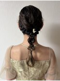 洋装パーティヘアセット