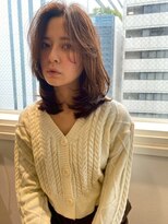 エメ 北花田(Aime)&nbsp;くすみベージュマロンベージュレイヤーボブ髪質改善カラー