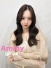 【くせ・広がりが気になる方】骨格矯正カット+全体縮毛矯正+コテ巻きパーマ