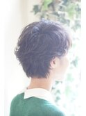 無造作パーマショートスタイル