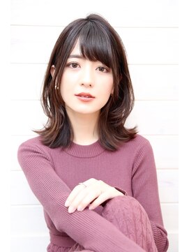 オーシャン(Ocean) [OCEAN Hair&Life藤原純] 外ハネ濡れ髪ミディ☆