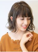 外はねボブ×ハイライトカラー