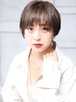 クラッチ 名古屋(CLUTCH)&nbsp;大人可愛い小顔美髪ツヤ髪シアーグレージュくびれショートA1