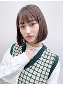 ナチュラルボブ_チェリーブラウンフェミニンロング_29002