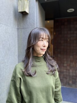 アンソリット ボーテ(INSOLITE BEAUTE) レイヤーロング白髪ぼかしハイトーン30代40代50代60代/広尾