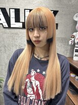 オルズ 渋谷(ALLZ)&nbsp;ハイトーンペールオレンジダブルカラーケアブリーチケアカラー