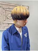 グラデーションカラー/ブリーチカラー/イエローパープル