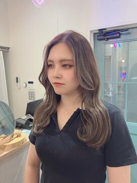 ヒョンミョン ライズバイレボ 取手店(hyon myon/RISE by REVO) レイヤーカット/デザインカラー/オリーブベージュ[取手/取手駅]