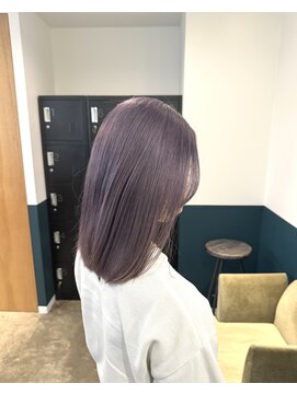 ヘアーブレイス(hair brace) ブリーチ1回~ラベンダーグレーstylist聖斗