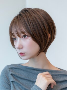 ハバナ 立川(HAVANA) 20代30代大人可愛い丸みショートショートボブオリーブベージュ