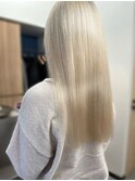 20代30代ブリーチ透明感カラーホワイトブリーチ