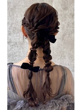 スタイル 横浜(STYLE) 横浜/ヘアセット/ツインテール/編みおろし/カチモリ/アレンジ