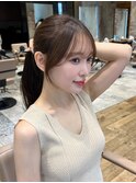 ＊20代30代40代◎結んだ時も綺麗な顔まわりカット小顔ヘア新宿
