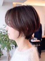 表参道白髪ぼかし上品ショートボブアッシュベージュ30代40代
