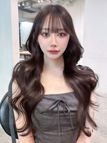 アイティー バイ アルバム 中野店(IT by ALBUM)&nbsp;ロング暗めカラー韓国ヘア顔周りレイヤー_F20884