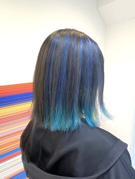 ニュート(Neut ) アンブレラカラー/インナーブルー&エメラルドグリーン/デザイン