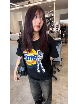 リット(LIT.) 透け感ラベンダー × レイヤーカット