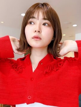 セイドット リー(Say. Ree) Say.外ハネボブくびれボブひし形ボブオリーブグレー暗めカラー