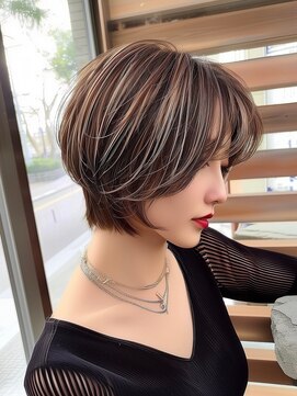 ディモアンド 表参道(Dimo&) xカット/イメチェン/ホワイトブロンド/外ハネボブ/美髪