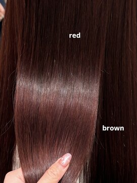 ケリーアン 太田(kelly.un) レッドブラウン / ワインレッド / 艶カラー / 暖色系カラー