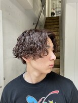 シアンメンズ 矢場町(CYAN MEN'S)&nbsp;メンズパーマ×ツイストスパイラル×ショートボブ【栄/矢場町】