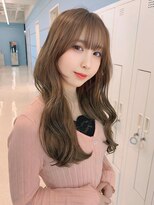 モナザスカイ 栄(MONA the SKY)&nbsp;【MONA】ミルクベージュ/ロングレイヤー/韓国風くびれ巻き