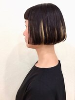 ヘアーミックス ニット(hair mix nitt) ゾーンカラーミニマムボブ