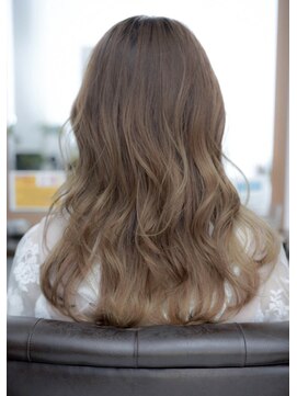 ヘアメイク エイト キリシマ(hair make No.8 kirishima) 《hair make No.8》ベージュ　バレイヤージュカラー　担当中村