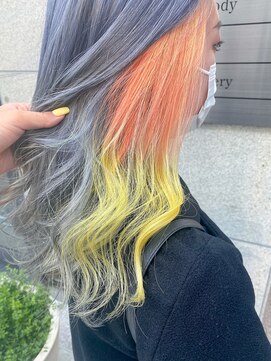 シェリエ(Cherie) ブルーグレー/イヤリングツートン/暖色カラー