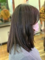 フレンズ 環状通東店(friend's)&nbsp;ノーバングが大人っぽい！ナチュラルストレート　2