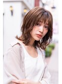 【ARTE表参道/青山】顔まわりレイヤーセミロング×透明感カラー