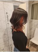 温かみのあるインナーカラー